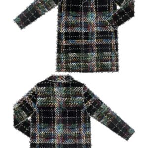 long slv open front sweater coat