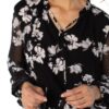long slv popover shirred woven blouse - Image 2