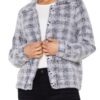 long slv collared bomber sweater jacket - Image 2