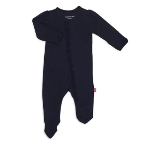 onyx jet black with ruffle modal magnetic footie